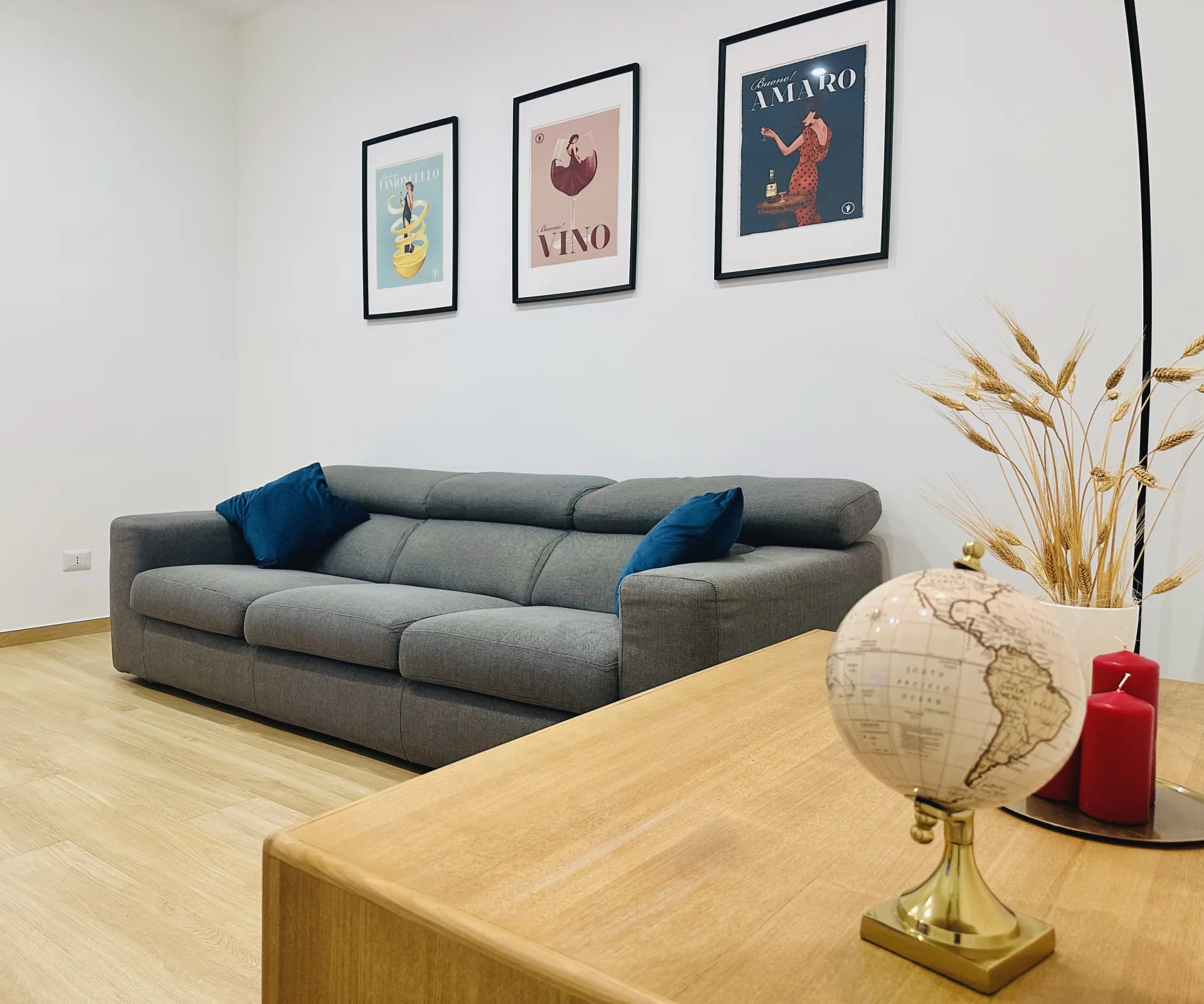 Soggiorno dell'Appartamento Azzurro, Casa Genzino Molfetta