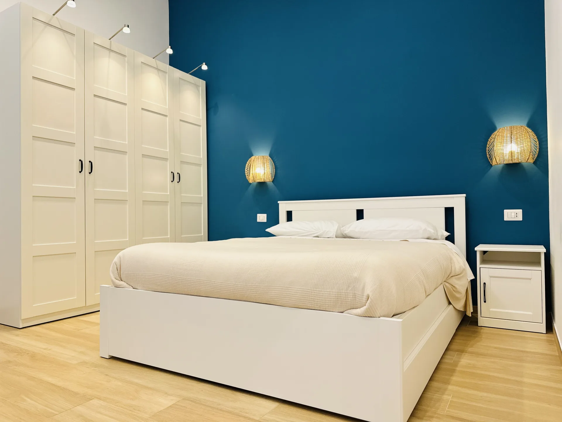 Camera da letto dell'Appartamento Azzurro